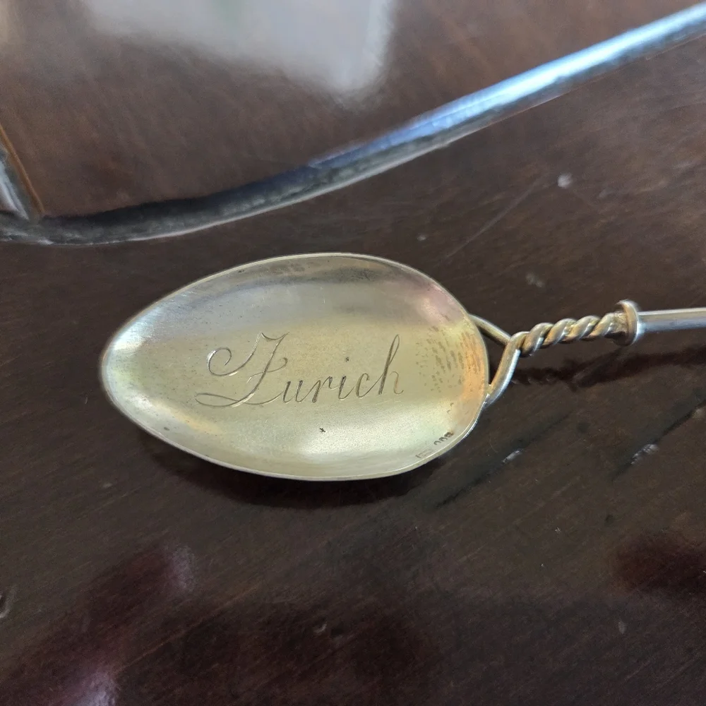 Vintage Souvenir Spoon From Zurich